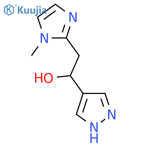 2-(1-Methyl-1H-imidazol-2-yl)-1-(1H-pyrazol-4-yl)ethan-1-ol structure