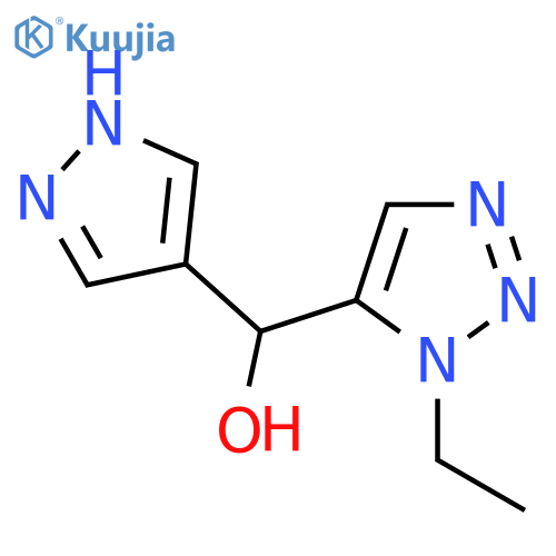 (1-Ethyl-1H-1,2,3-triazol-5-yl)(1H-pyrazol-4-yl)methanol structure