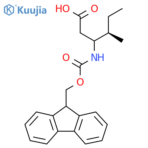 (4R)-3-({[(9H-fluoren-9-yl)methoxy]carbonyl}amino)-4-methylhexanoic acid structure