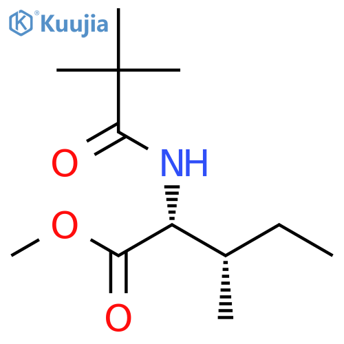 D-Alloisoleucine, N-(2,2-dimethyl-1-oxopropyl)-, methyl ester structure