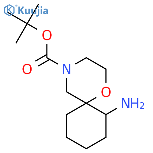 tert-Butyl 7-amino-1-oxa-4-azaspiro[5.5]undecane-4-carboxylate structure