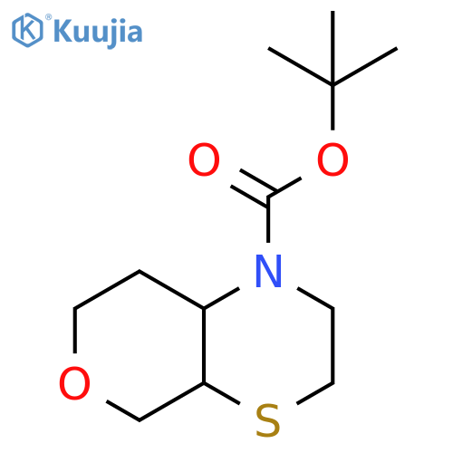 tert-butyl octahydropyrano3,4-bthiomorpholine-1-carboxylate structure