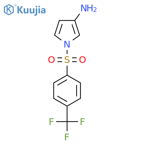 1-((4-(Trifluoromethyl)phenyl)sulfonyl)-1H-pyrrol-3-amine structure