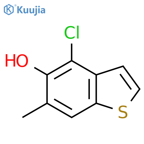 4-Chloro-6-methyl-1-benzothiophen-5-ol structure