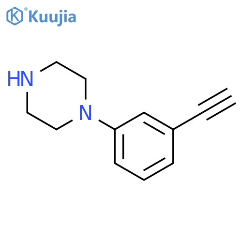 Piperazine, 1-(3-ethynylphenyl)- structure