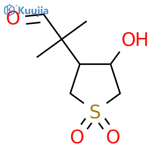2-(4-Hydroxy-1,1-dioxo-1lambda6-thiolan-3-yl)-2-methylpropanal structure