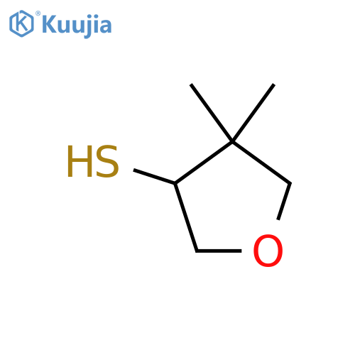 4,4-Dimethyloxolane-3-thiol structure