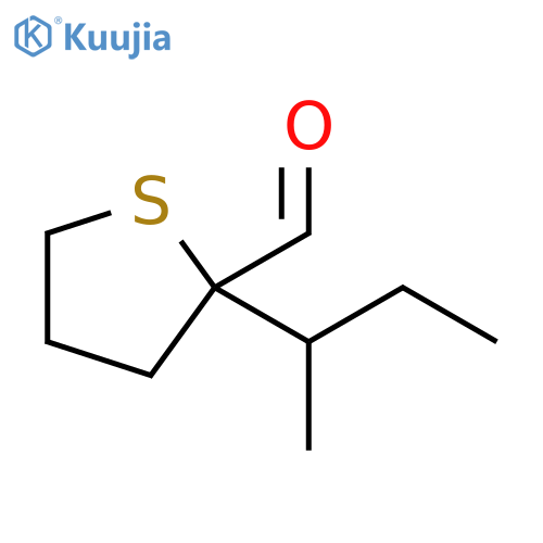 2-(Butan-2-yl)thiolane-2-carbaldehyde structure