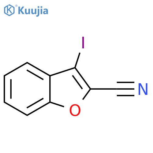 3-iodo-1-benzofuran-2-carbonitrile structure