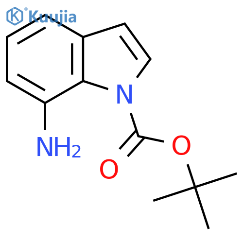 Tert-Butyl 7-amino-1H-indole-1-carboxylate structure