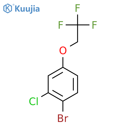1-bromo-2-chloro-4-(2,2,2-trifluoroethoxy)benzene structure