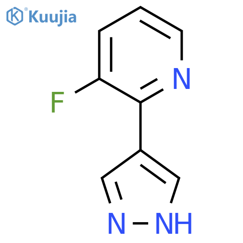 3-fluoro-2-(1H-pyrazol-4-yl)pyridine structure