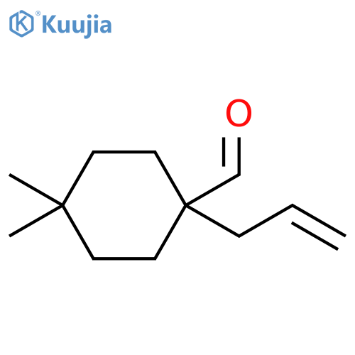 4,4-Dimethyl-1-prop-2-enylcyclohexane-1-carbaldehyde structure