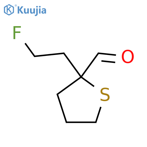 2-(2-Fluoroethyl)thiolane-2-carbaldehyde structure