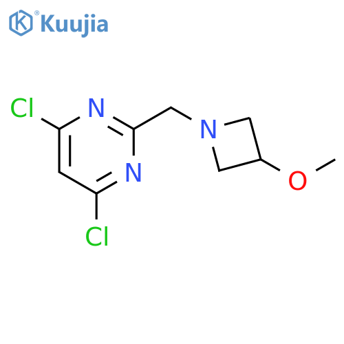 4,6-dichloro-2-(3-methoxyazetidin-1-yl)methylpyrimidine structure