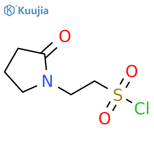 2-(2-oxopyrrolidin-1-yl)ethane-1-sulfonyl chloride structure