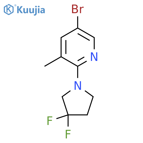 5-Bromo-2-(3,3-difluoropyrrolidin-1-yl)-3-methyl-pyridine structure