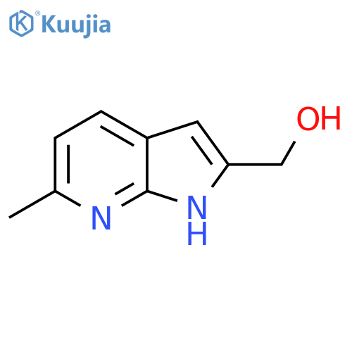 (6-Methyl-1H-pyrrolo[2,3-b]pyridin-2-yl)methanol structure