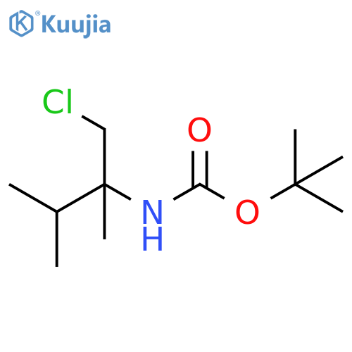 tert-butyl N-(1-chloro-2,3-dimethylbutan-2-yl)carbamate structure