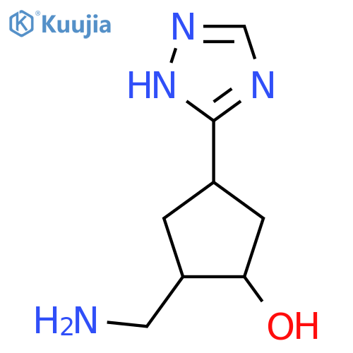 2-(Aminomethyl)-4-(4H-1,2,4-triazol-3-yl)cyclopentan-1-ol structure