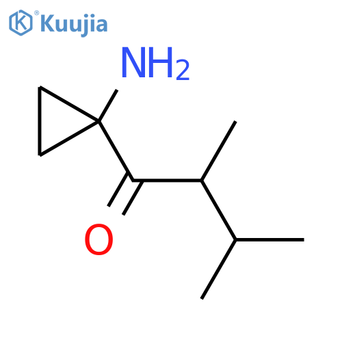 1-(1-Aminocyclopropyl)-2,3-dimethylbutan-1-one structure
