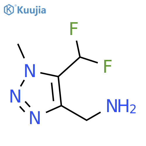 5-(difluoromethyl)-1-methyl-1H-1,2,3-triazol-4-ylmethanamine structure