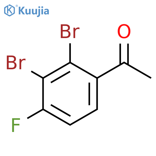 Ethanone, 1-(2,3-dibromo-4-fluorophenyl)- structure