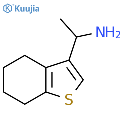 1-(4,5,6,7-tetrahydro-1-benzothiophen-3-yl)ethan-1-amine structure