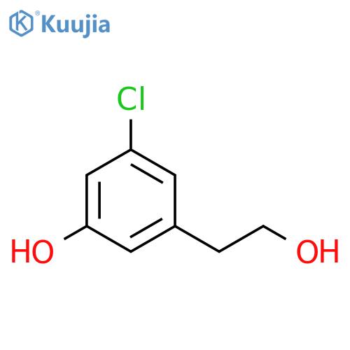 3-chloro-5-(2-hydroxyethyl)phenol structure