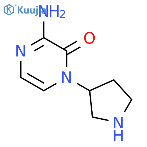 3-amino-1-(pyrrolidin-3-yl)-1,2-dihydropyrazin-2-one structure