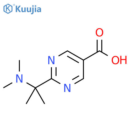 5-Pyrimidinecarboxylic acid, 2-[1-(dimethylamino)-1-methylethyl]- structure