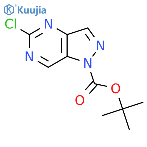 Tert-Butyl 5-chloro-1H-pyrazolo[4,3-d]pyrimidine-1-carboxylate structure