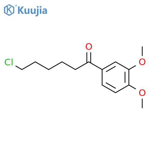 1-Chloro-6-(3,4-dimethoxyphenyl)-6-oxohexane structure