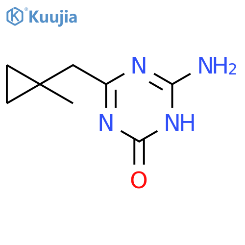 1,3,5-Triazin-2(1H)-one, 6-amino-4-[(1-methylcyclopropyl)methyl]- structure