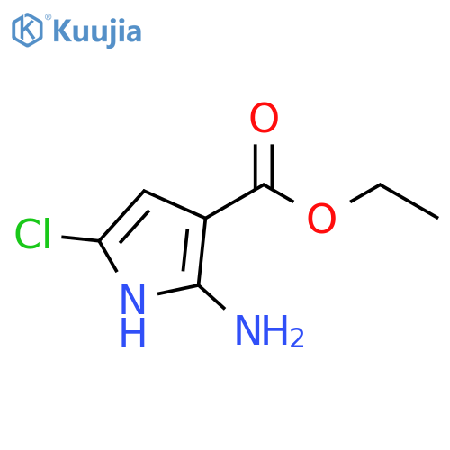 ethyl 2-amino-5-chloro-1H-pyrrole-3-carboxylate structure