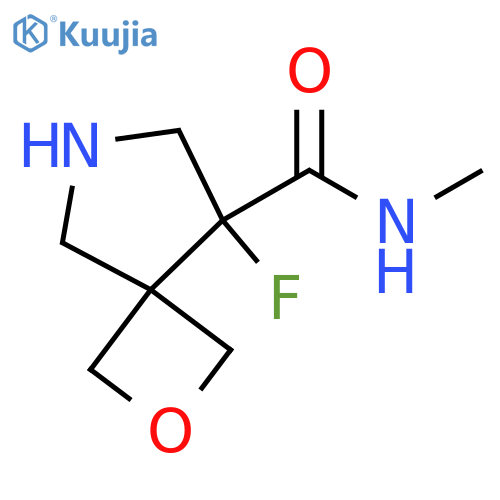 8-fluoro-N-methyl-2-oxa-6-azaspiro3.4octane-8-carboxamide structure