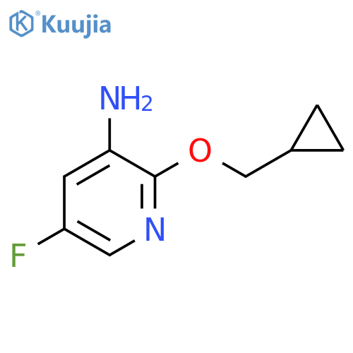 2-(Cyclopropylmethoxy)-5-fluoropyridin-3-amine structure