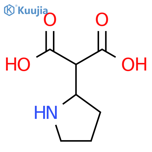 2-(pyrrolidin-2-yl)propanedioic acid structure
