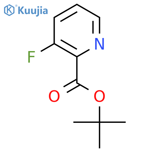 tert-butyl 3-fluoropyridine-2-carboxylate structure