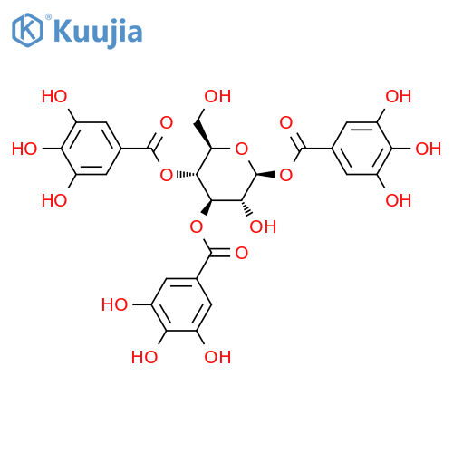 1,3,4-Trigalloyl-beta-D-glucopyranose structure