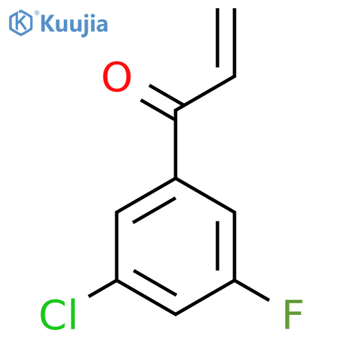 1-(3-chloro-5-fluorophenyl)prop-2-en-1-one structure