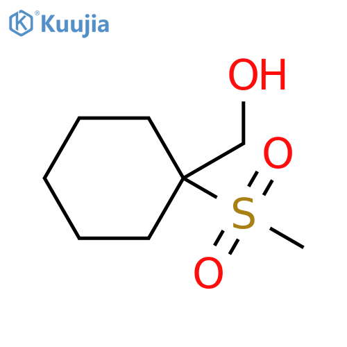 Cyclohexanemethanol, 1-(methylsulfonyl)- structure