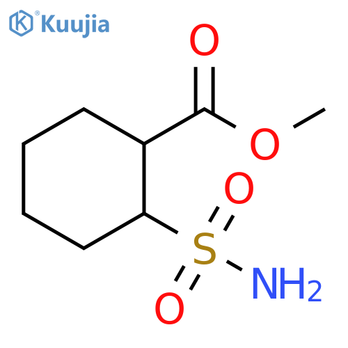 methyl 2-sulfamoylcyclohexane-1-carboxylate structure