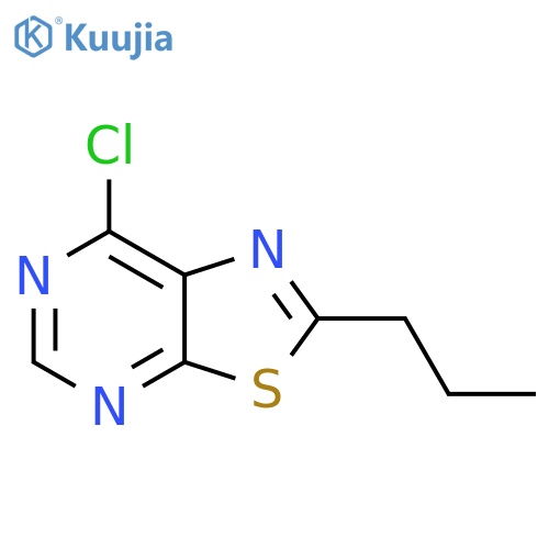 7-chloro-2-propyl-1,3thiazolo5,4-dpyrimidine structure