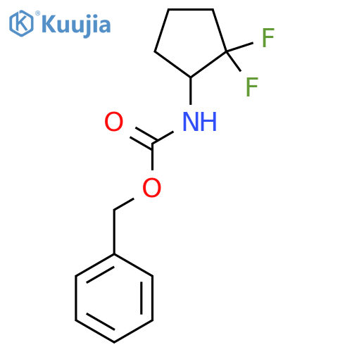 Benzyl (2,2-difluorocyclopentyl)carbamate structure