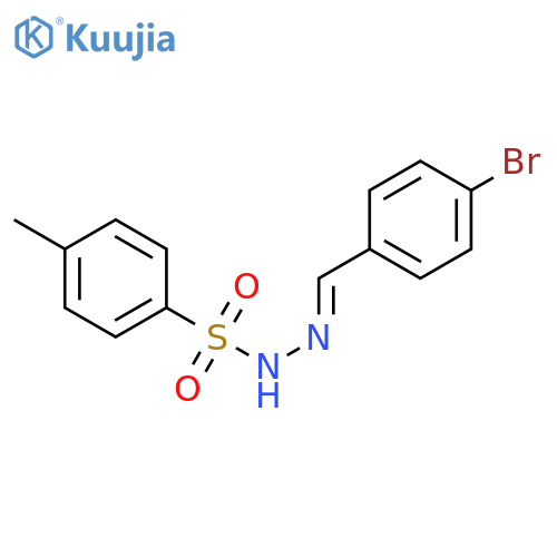 N'-[(E)-(4-bromophenyl)methylidene]-4-methylbenzenesulfonohydrazide structure