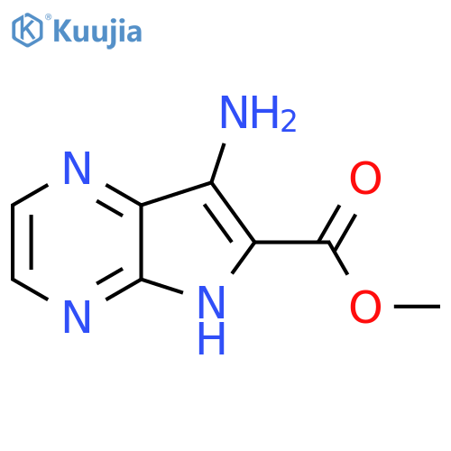 methyl 7-amino-5H-pyrrolo2,3-bpyrazine-6-carboxylate structure