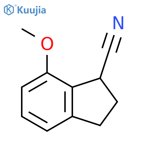 7-methoxy-2,3-dihydro-1H-indene-1-carbonitrile structure