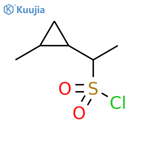 Cyclopropanemethanesulfonyl chloride, α,2-dimethyl- structure