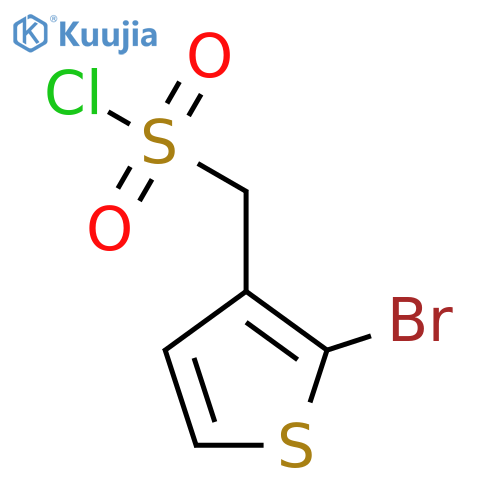 (2-Bromothiophen-3-yl)methanesulfonyl chloride structure